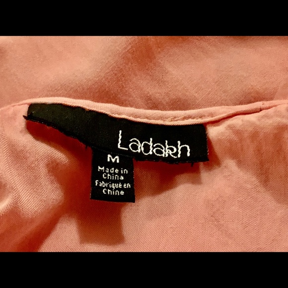 Ladekh tank halter top straps—apricot cotton lace - Picture 6 of 11